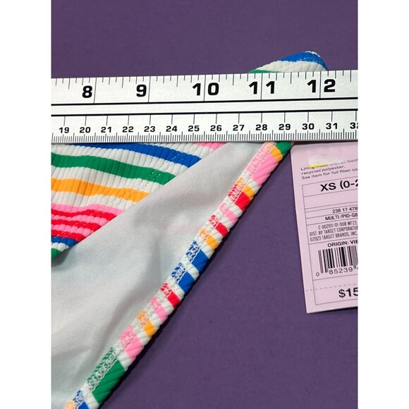 Wild Fable - Women's Ribbed Low-Rise High Leg Cheeky Bikini Bottom - XS(0-2) - Picture 5 of 14